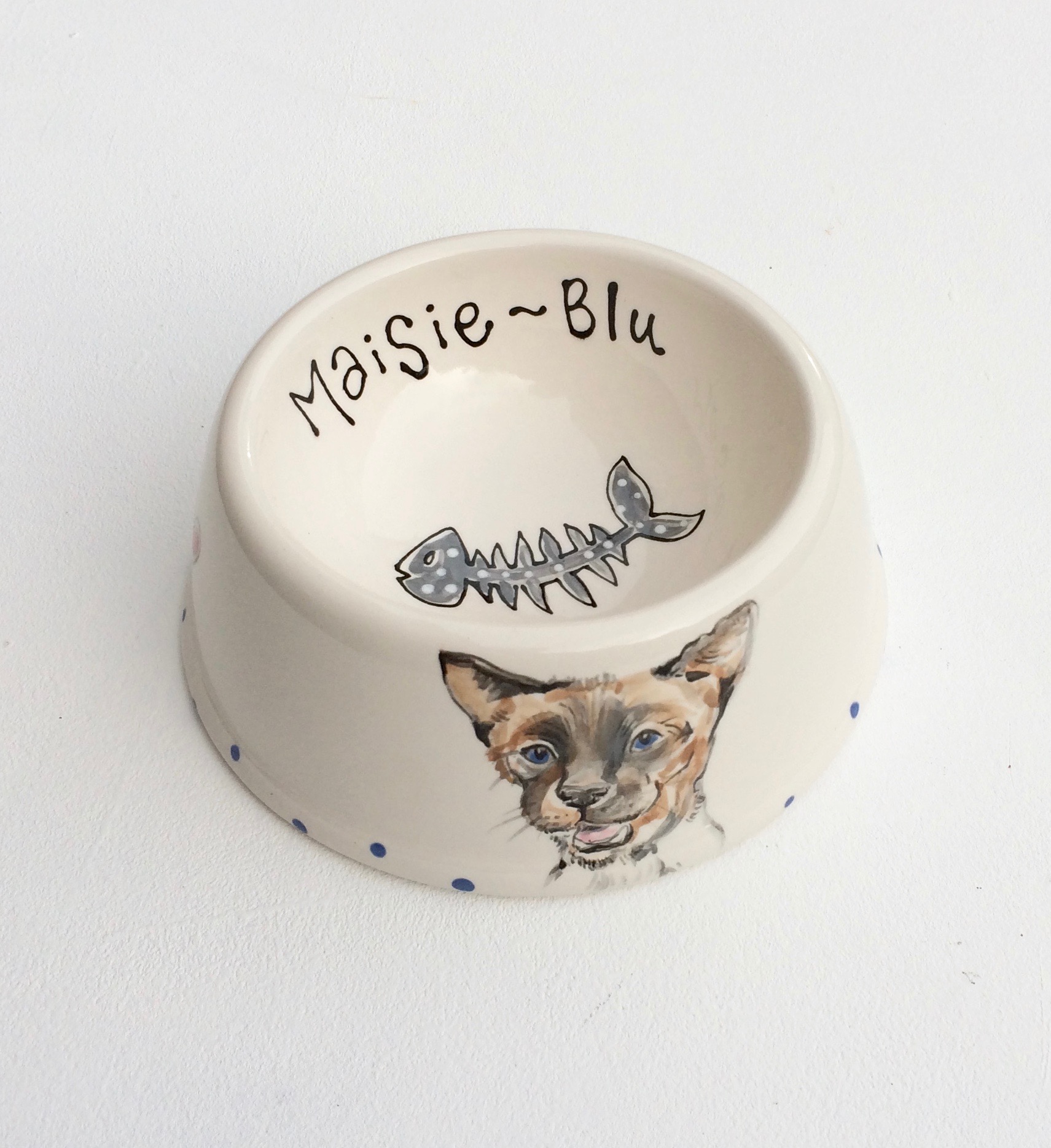 personalised cat bowls